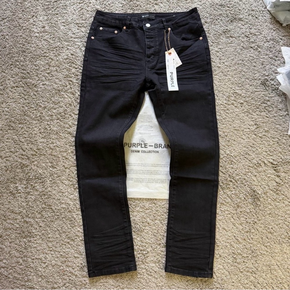 Men’s Purple Brand Black Jeans